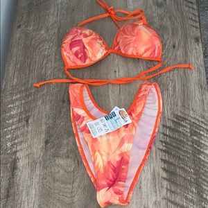 NWT Brazilian Bikini High Cut Set One Of A Kind